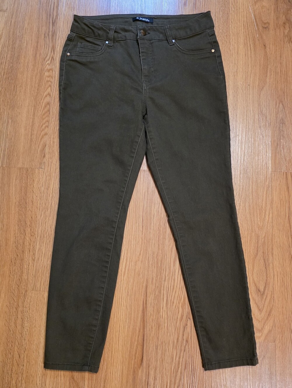D. Jeans Olive Green Stretch Jeggings Size 10